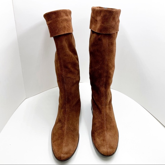 {Sesto Meucci Sport}Suede Cuffed Boots - Picture 5 of 14